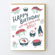 Egg Press Sushi Roll Birthday Card