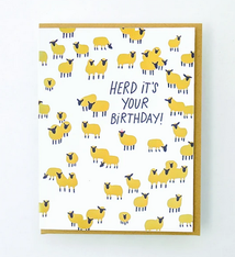 Egg Press Herd It's Your Birthday Card