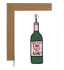 Brittany Paige Cake? Wine Birthday Card