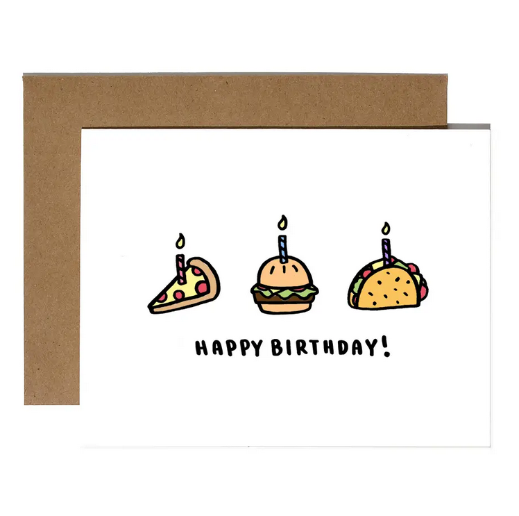 Brittany Paige Happy Birthday Foods Card