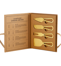 Creative Brands Champagne Gold Cheese Knives