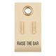 Creative Brands Leather Tag Earrings - Bar
