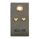 Creative Brands Leather Tag Earrings - Heart