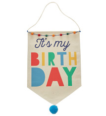 Mud Pie BOY BIRTHDAY CANVAS BANNER