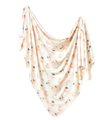 Copper Pearl Knit Swaddle Blanket Caroline