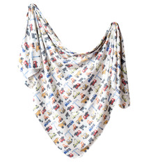 Copper Pearl Knit Swaddle Blanket Diesel