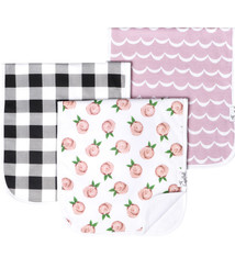 Copper Pearl Burp Cloth Set Rosie