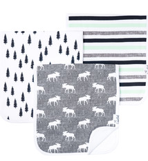 Copper Pearl Burp Cloth Set Scout