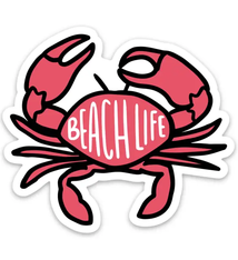 Brittany Paige Beach Life Crab Sticker