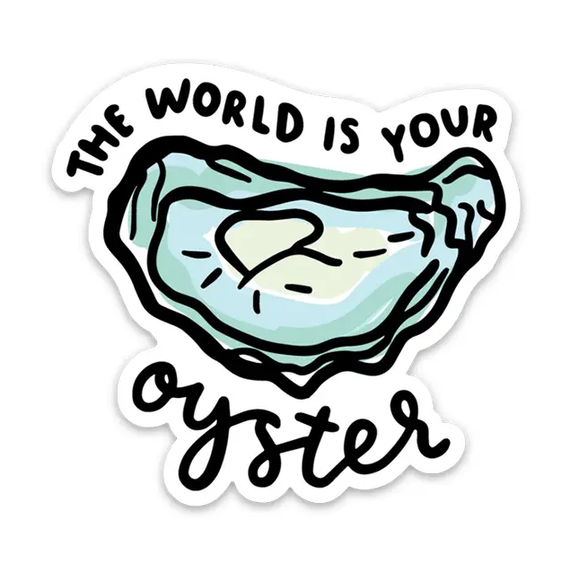 Brittany Paige World is Your Oyster Sticker