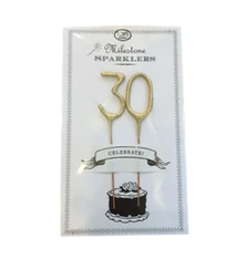 TOPS Malibu Milestone 30 Mini Gold Sparkler Card