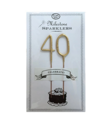 TOPS Malibu Milestone 40 Mini Gold Sparkler Card