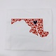 Coast & Cotton Maryland Tea Towel Red Crabs