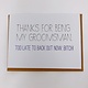 Be Paperie Groomsman Thank You Card