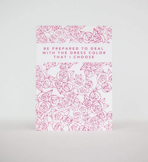 Exit343Design Bridesmaid Dress Color Wedding Card