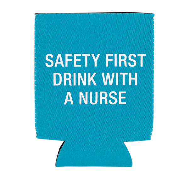 About Face Designs Safety First Nurse Koozie