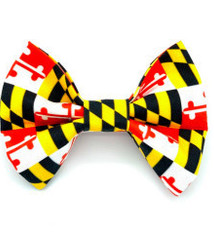 Banjo's Bows MD Flag Dog Bow Tie
