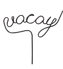 Creative Brands Word Straw Vacay