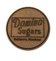 LeRoy Woodworks Cork Coaster Domino Sugars