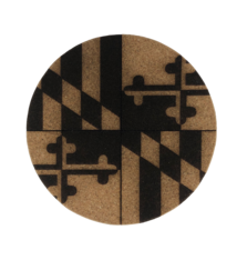 LeRoy Woodworks Cork Coaster Maryland State Flag