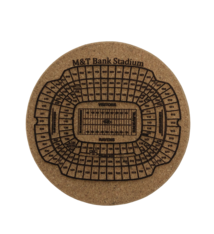 LeRoy Woodworks Cork Coaster Ravens Stadium