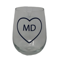 Vital Industries Heart Maryland Wine Glass