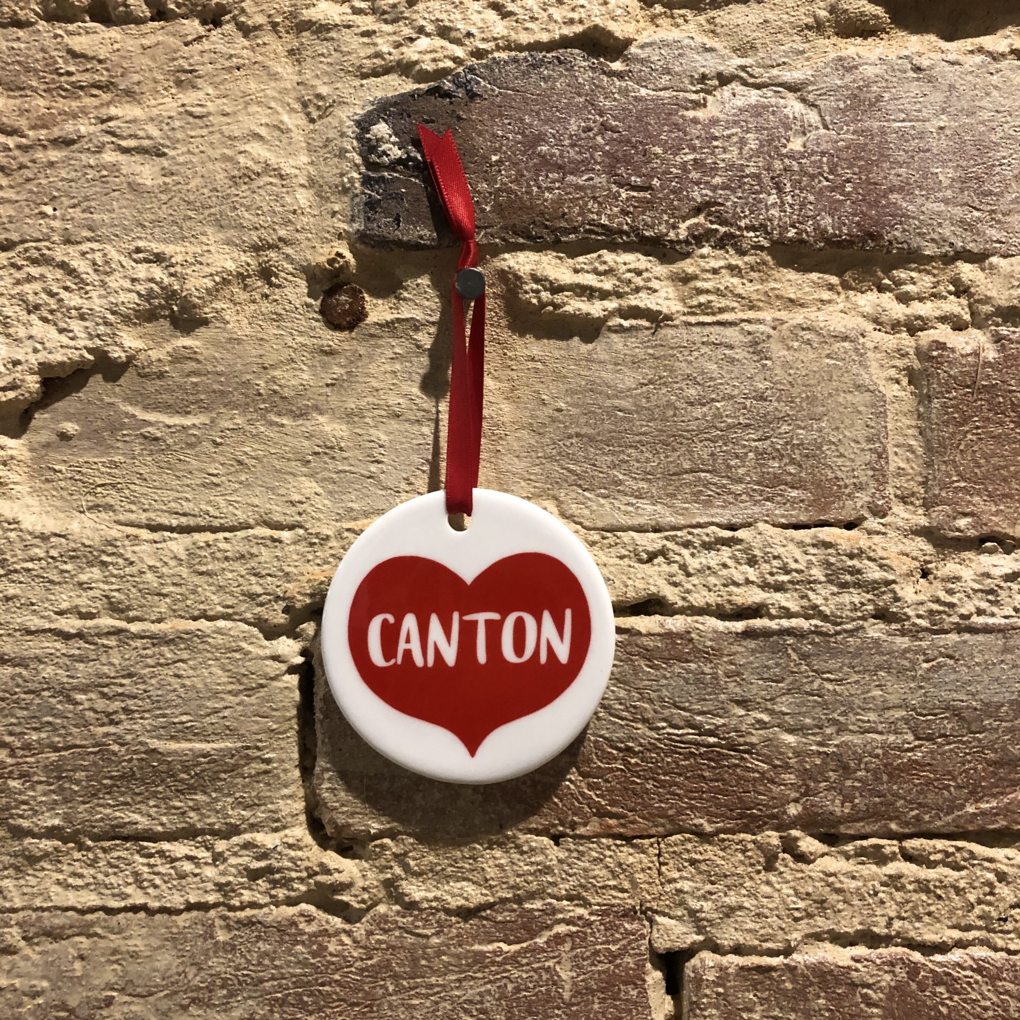 Rock Scissor Paper Big Heart Ornament - Canton