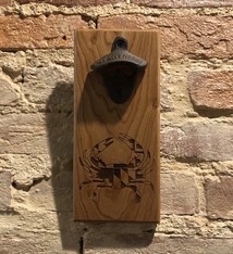 LeRoy Woodworks Magnetic Bottle Opener - MD Crab