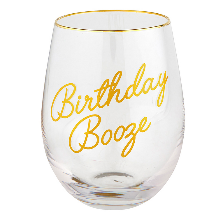 Creative Brands Wine Glass - Birthday Booze