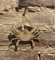 LeRoy Woodworks Crab Ornament
