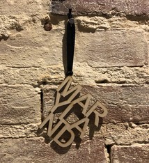 LeRoy Woodworks Maryland Stacked Text Ornament