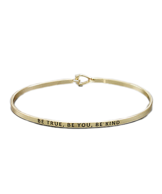 Golden Stella Bangle - Be True, Be You, Be Kind