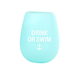 About Face Designs Drink or Swim Silicone Wine Glass