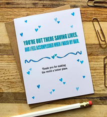 Wild Card Creations Essential Worker Thank You Card