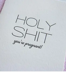 Steel Petal Press Holy Shit You're Pregnant Card