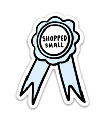 Brittany Paige Shopped Small Ribbon Sticker