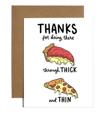 Brittany Paige Through Thick & Thin Pizza Card