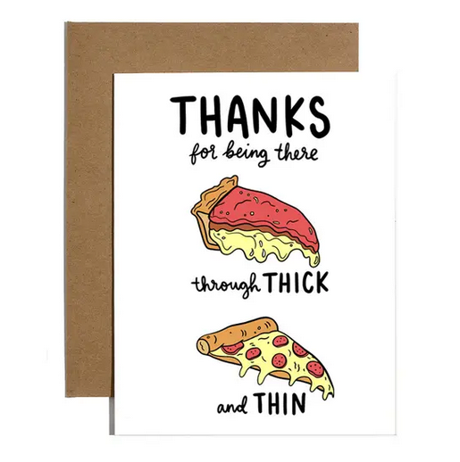 Brittany Paige Through Thick & Thin Pizza Card