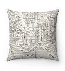 Daisy Mae Designs Map Pillow Fells Point