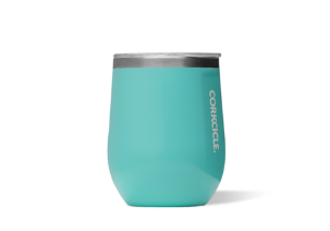 Corkcicle. Stemless 12oz Gloss Turquoise