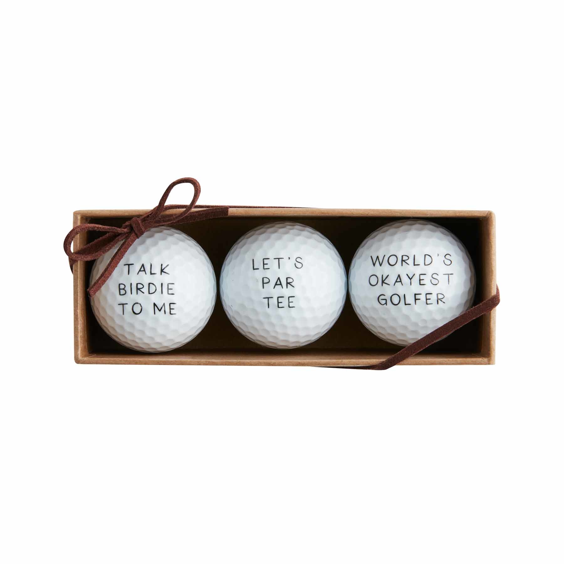 Mud Pie LETS PAR TEE GOLF BALL SET