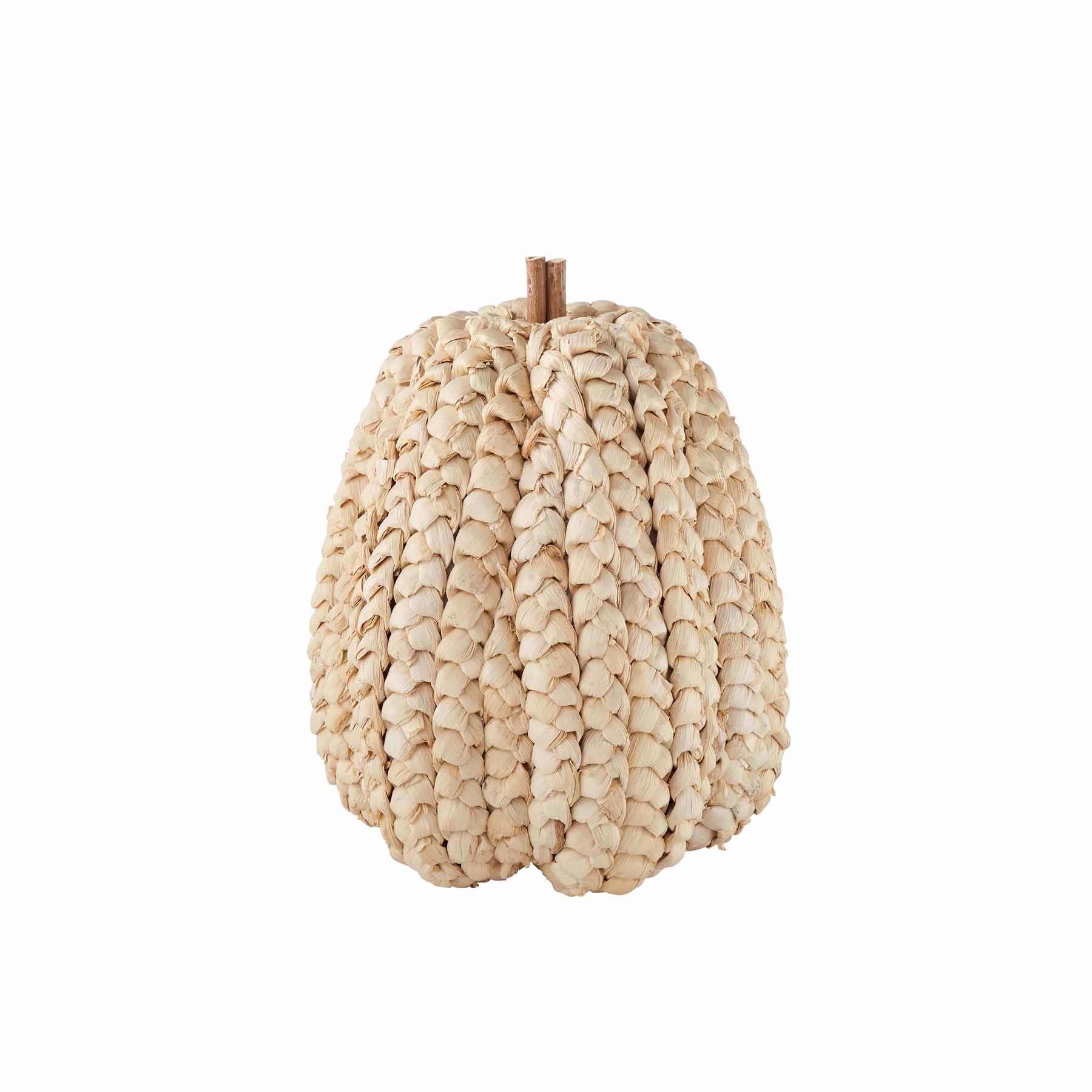 Mud Pie LARGE CREAM CORN HUSK PUMPKIN