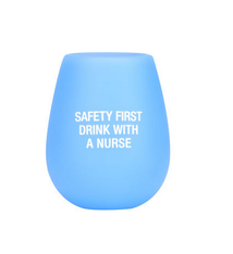 About Face Designs Nurse Silicone Wine Glass