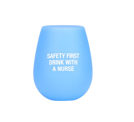 About Face Designs Nurse Silicone Wine Glass