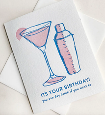 Steel Petal Press Day Drink Birthday Card