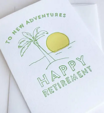 Steel Petal Press New Adventures Retirement Card