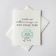 Steel Petal Press Crazy Ride Wedding Card