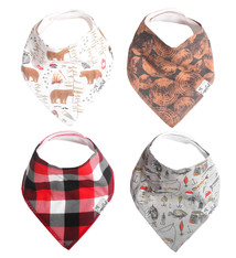 Copper Pearl Bandana Bib Set Lumberjack