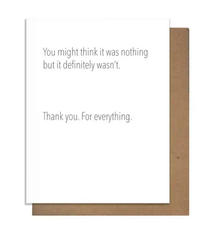 Pretty Alright Goods Not Nothing Thank You Card