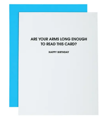 Chez Gagne Arms Long Enough Birthday Card